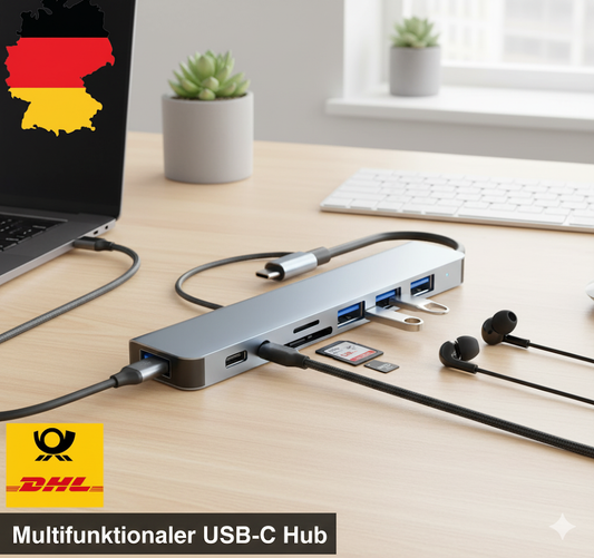 Kauftronik USB-C Docking Station – Die perfekte All-in-One Lösung für Laptop & MacBook