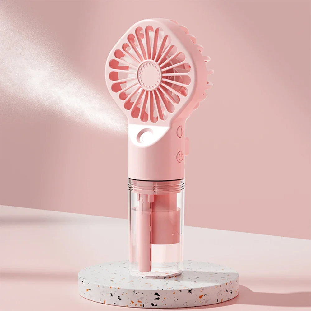 Erfrischender Handventilator mit Nebelfunktion - Kauftronik