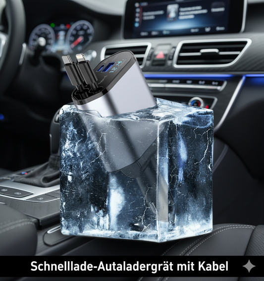 Schnelllade-Autoladegerät mit Kabel – Zuverlässig, sicher und blitzschnell laden