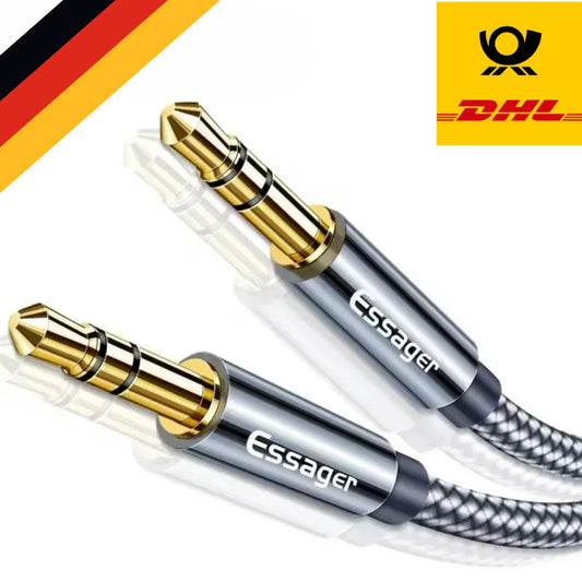 Aux-Kabel – 3,5 mm Klinke auf Klinke für Auto, Lautsprecher & Kopfhörer - Kauftronik