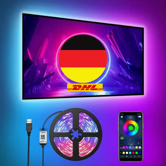 Flexibles 1m USB-LED-Streifenlicht: Perfekte Atmosphäre per Knopfdruck