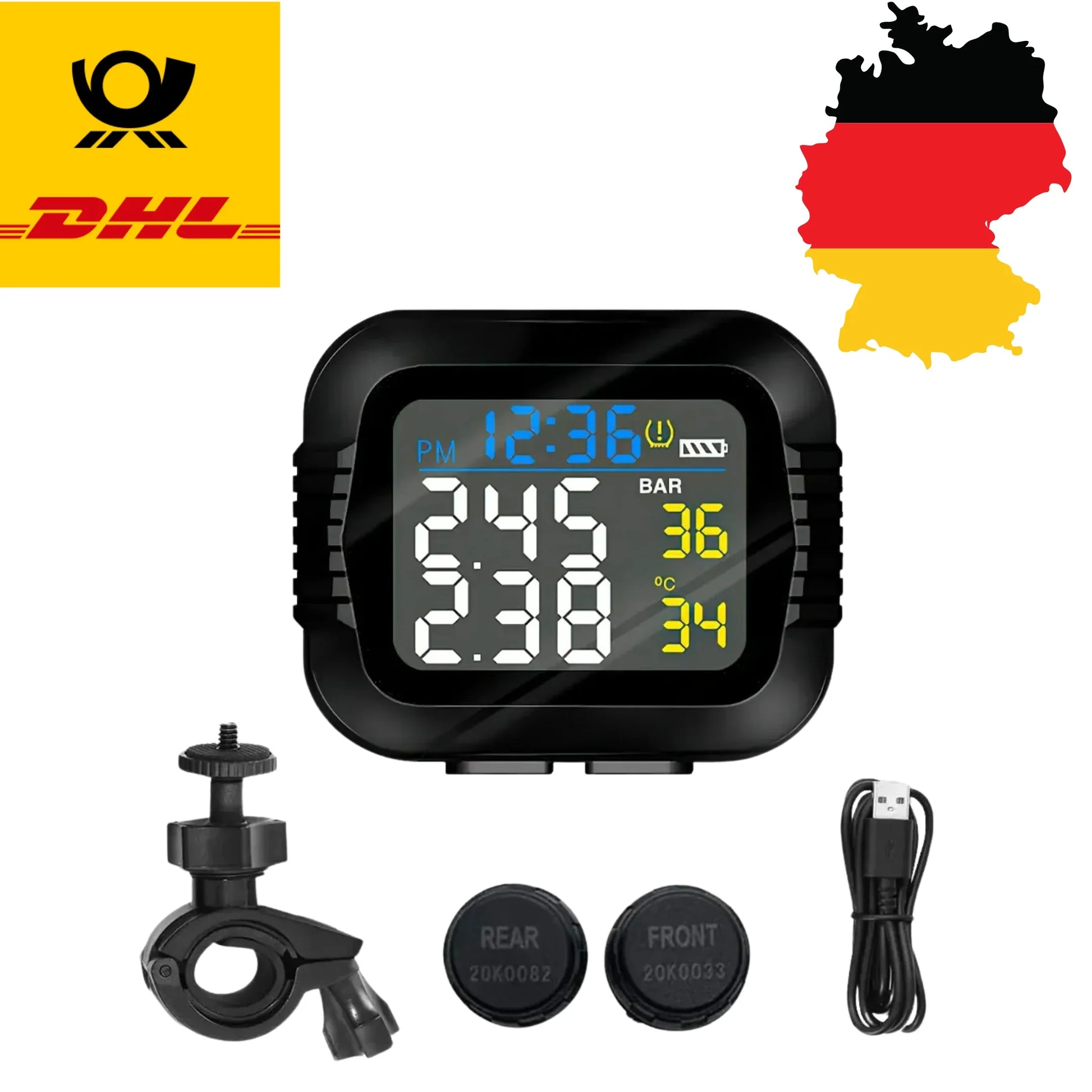 Premium Motorrad-Reifendrucküberwachung - Kauftronik