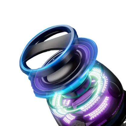 Mini Bluetooth-Lautsprecher – Magnetisch, Tragbar, mit RGB-Licht & Handyhalter