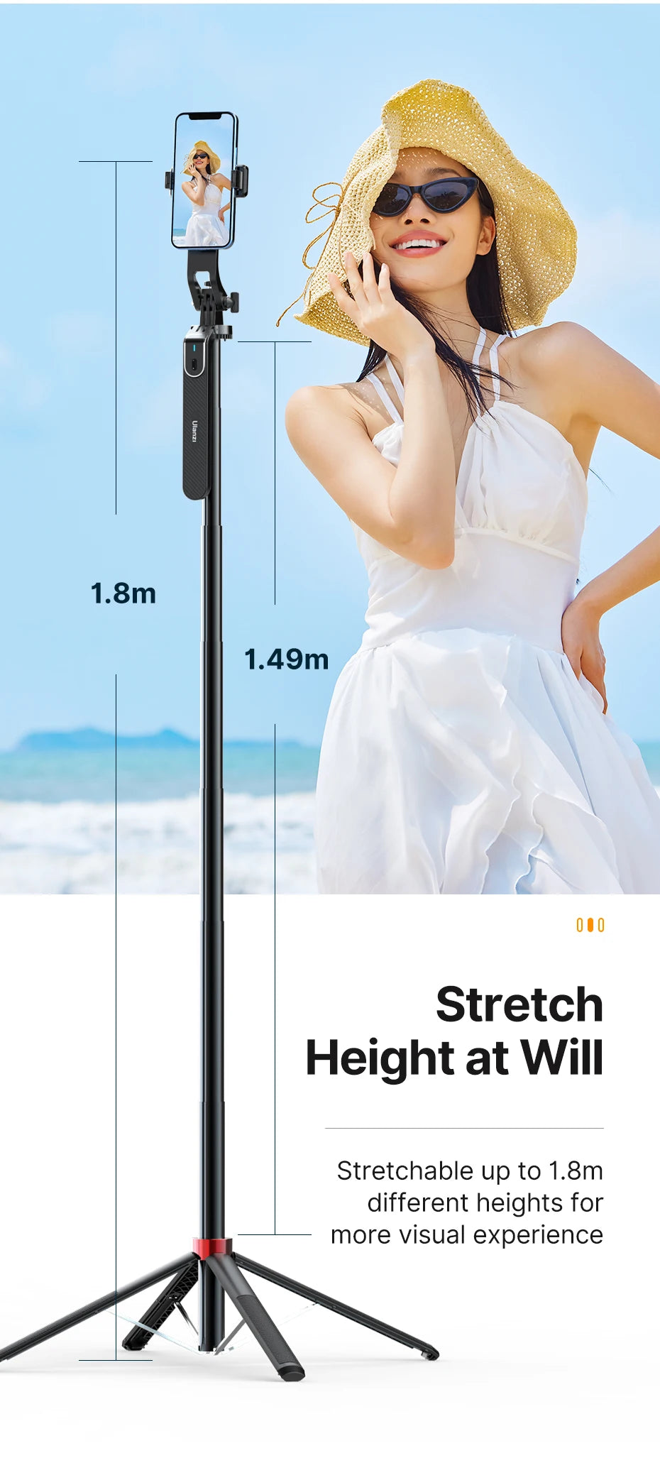 Ulanzi MA09 1,8 m Selfie-Stick