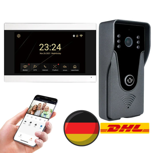 Drahtlose 1080P Video-Türklingel mit Fernentriegelung